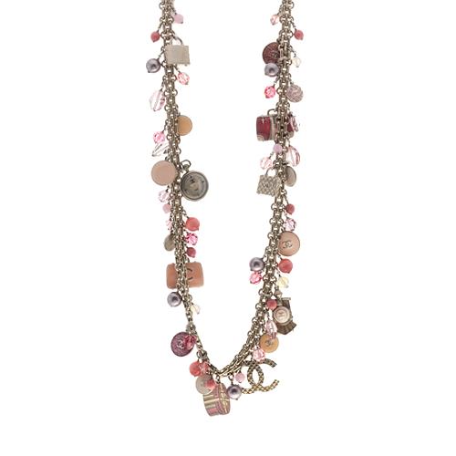 Chanel Rose Charm Necklace