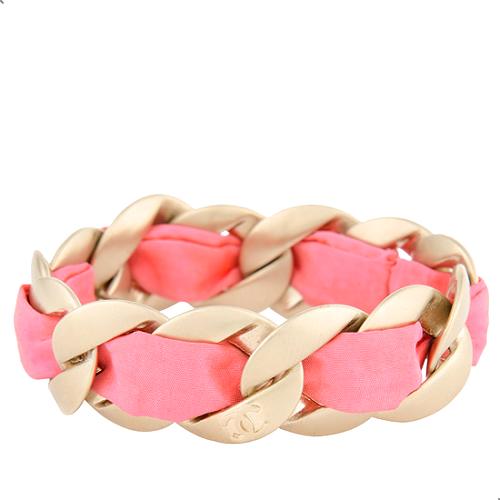 Chanel Satin Chain Bracelet