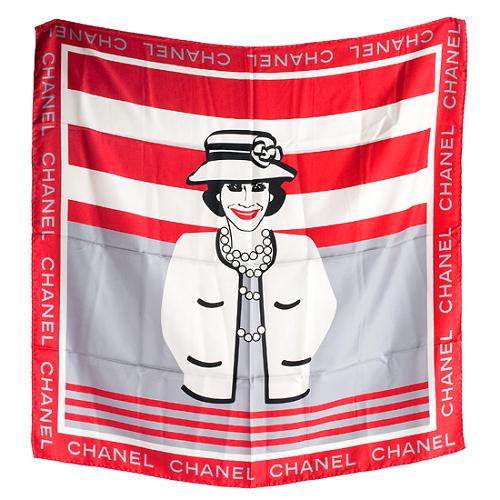 Chanel Silk Coco Scarf