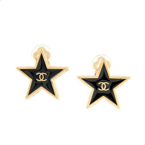 Chanel Star Clip On Earrings