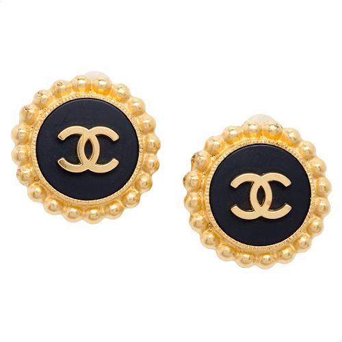 Chanel Vintage Clip On Earrings