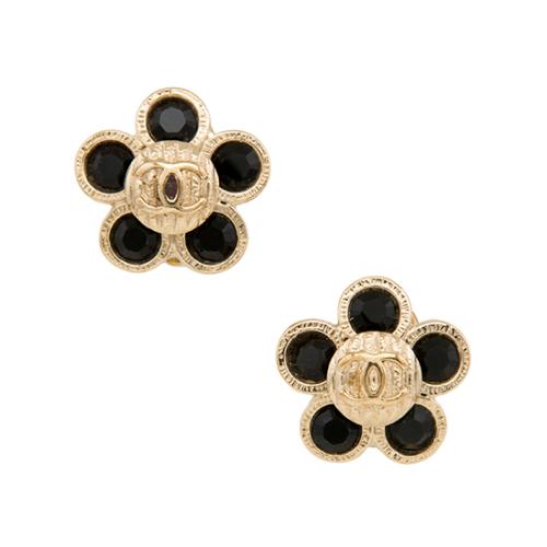 Chanel CC Flower Clip Earrings - FINAL SALE