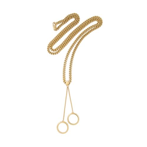 Chloe Carly Hoop Lariat Necklace