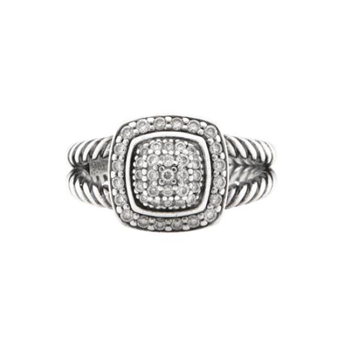 David Yurman Diamond Petite Albion Ring - Size 6