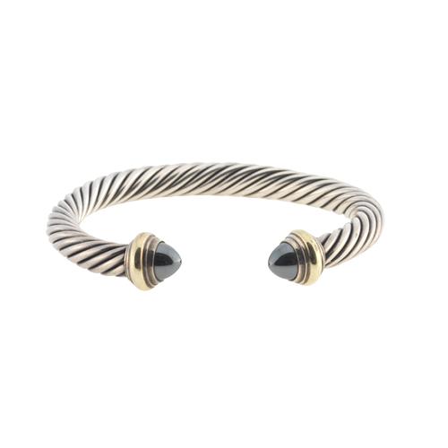 David Yurman Cable Classics Bracelet with Gold Domes, Size L – Bailey's  Fine Jewelry