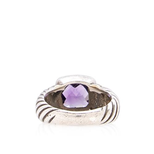 David Yurman Sterling Silver Amethyst Noblesse Ring - Size 6 1/2 - FINAL SALE