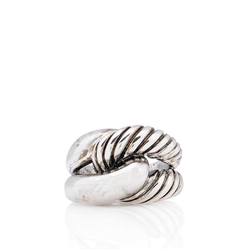 David Yurman Sterling Silver Infinity Knot Ring - Size 7