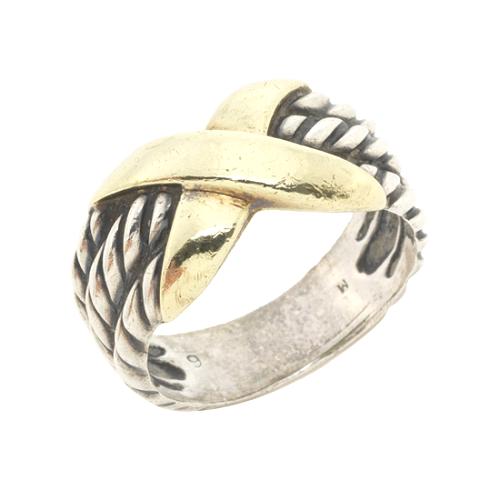 David Yurman Sterling Silver X Collection Ring - Size 7
