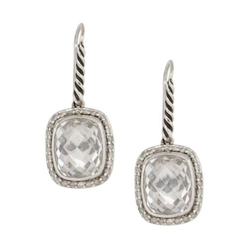 David Yurman Topaz Diamond Noblesse Drop Earrings