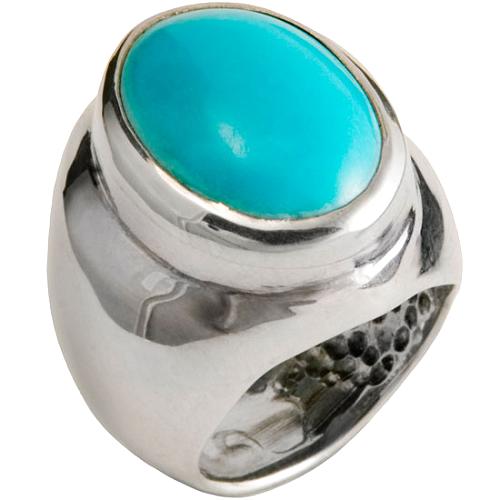 Denise Cox Oval Turquoise Ring