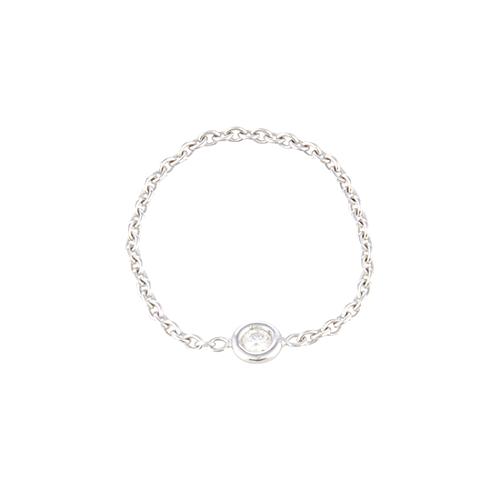 Dior 18kt White Gold and Diamond Mimioui Ring - Size 6 1/2