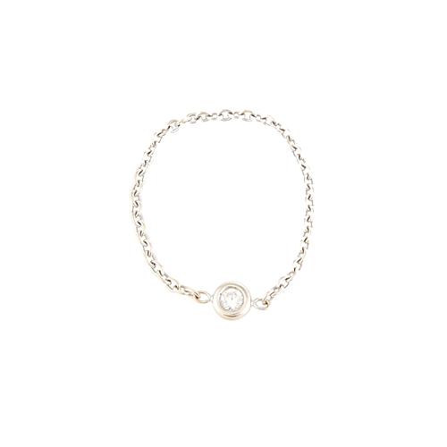 Dior 18kt White Gold and Diamond Mimioui Ring - Size 6