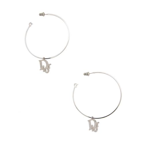 Dior Logo Hoop Earrings