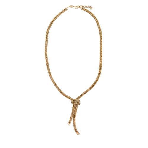 Dior Vintage Knotted Choker Necklace