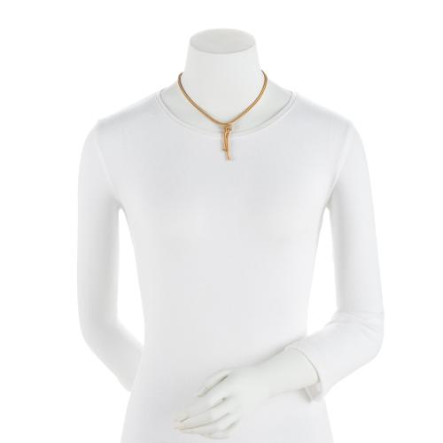 Dior Vintage Knotted Choker Necklace
