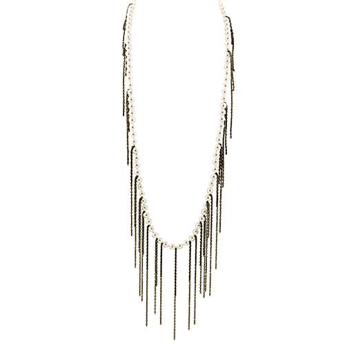 Fenton Pearl Fringe Necklace