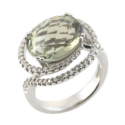 Gabriel & Co. Green Right Hand Ring - Size 6 1/2