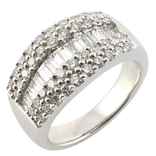 Gabriel & Co. Multi Row Pave Diamond Band