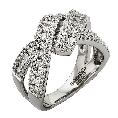 Gabriel & Co. Twist Diamond Ring