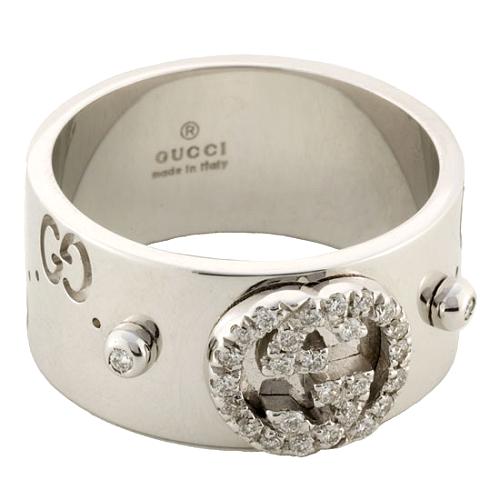 Gucci Icon Ring with Diamonds