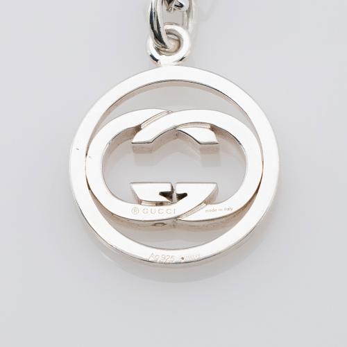 Gucci Sterling Silver Interlocking GG Necklace