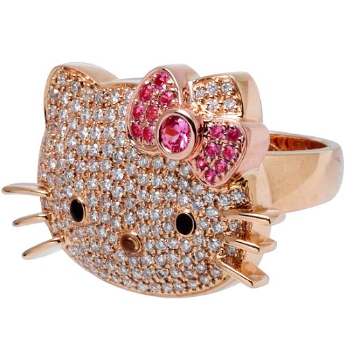 Hello Kitty Diamond Ring