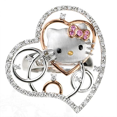 Hello Kitty Heart Ring