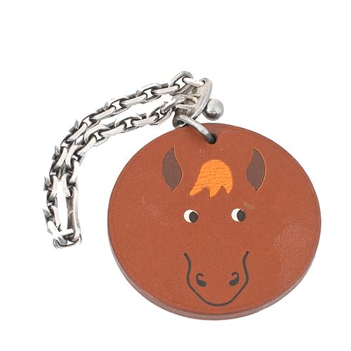 Hermes Leather Horse Key Chain Bag Charm