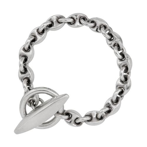 Hermes Silver Link Toggle Bracelet 