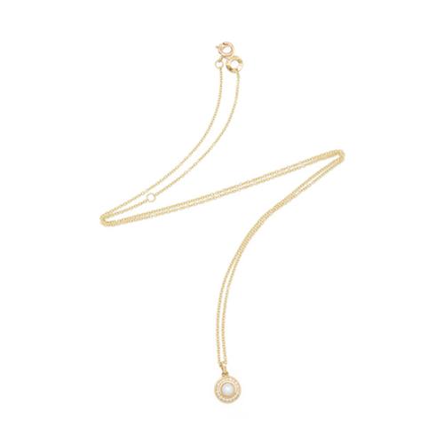 Ippolita 18kt Gold Diamond Mother of Pearl Mini Lollipop Pendant Necklace