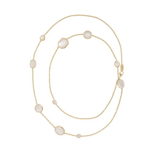 Ippolita 18k Yellow Gold Mother of Pearl Rock Candy Long Station Necklace