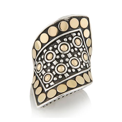 John Hardy Jaisalmer Dot Contour Wrap Ring - Size 7