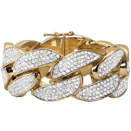 Juicy Couture Couture Luxury Pave Chain Link Bracelet