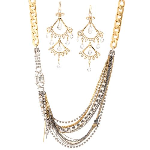 Juicy Couture Deco Glam Necklace & Earrings