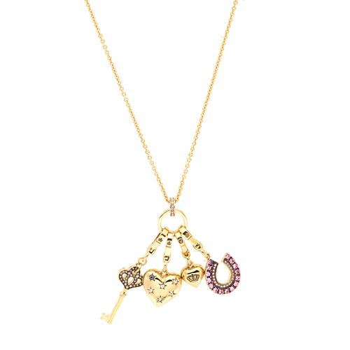 Juicy Couture Gold Charm Necklace
