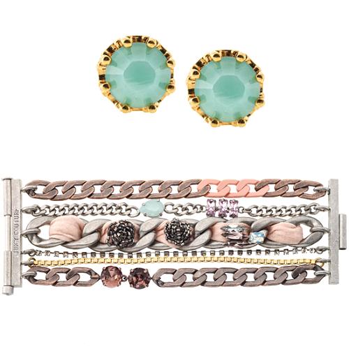 Juicy Couture La Lights Bracelet & Stud Earrings