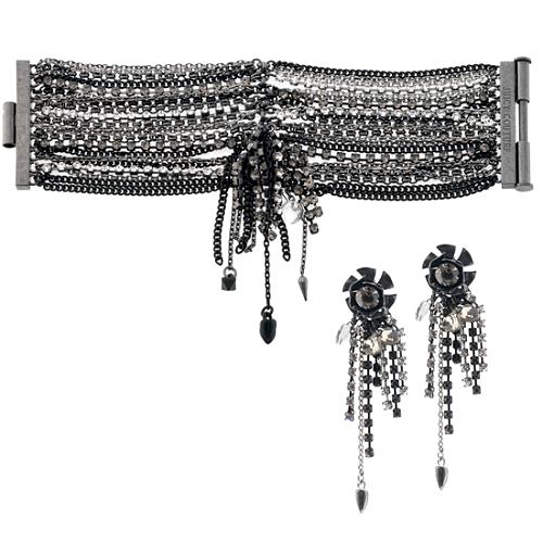 Juicy Couture Midnight Swag Earrings & Bracelet