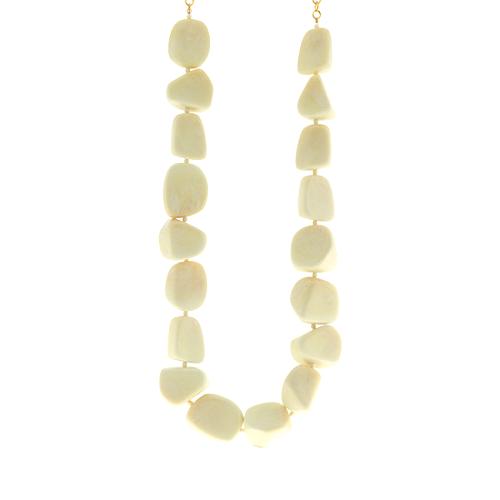 Kenneth Jay Lane Beaded Gold Necklace