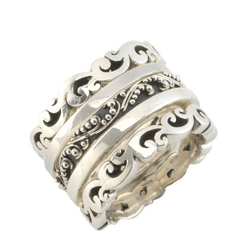 Lois Hill Five Band Stackable Rings