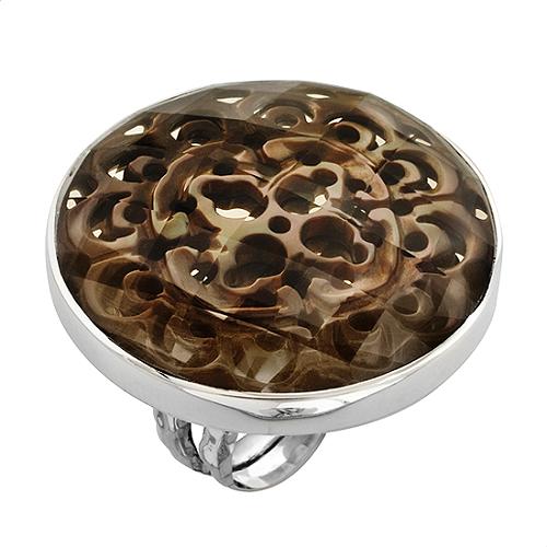 Lori Bonn Mandala Carved Medallion Ring