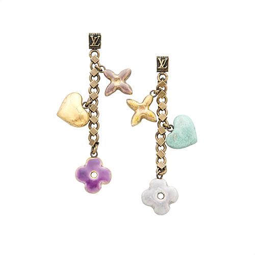 Louis Vuitton Antique Fleur Earrings
