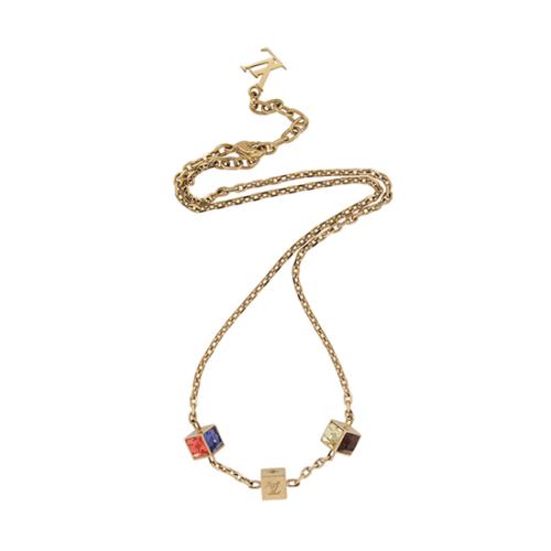 Louis Vuitton Crystal Gamble Necklace 