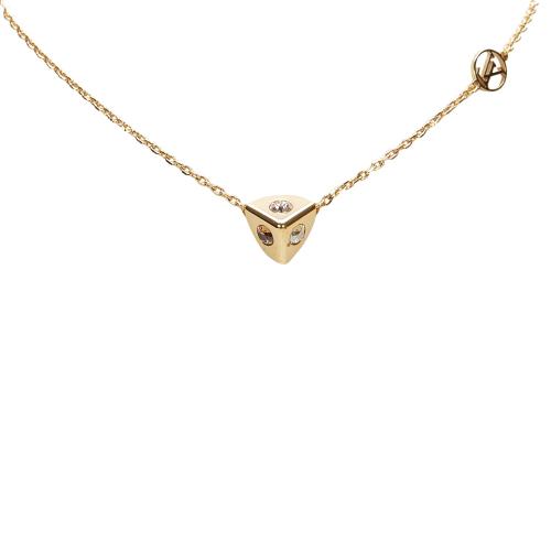 Louis Vuitton Crystal Trunkies Pendant Necklace