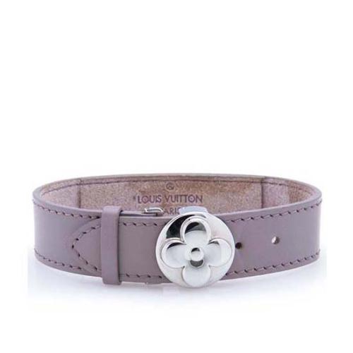 Leather bracelet Louis Vuitton Camel in Leather - 34276471