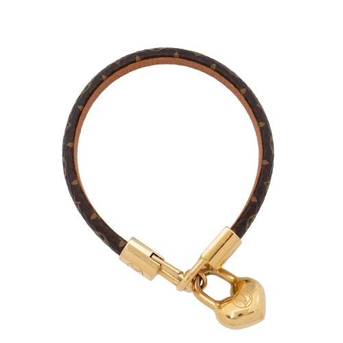 Louis Vuitton Crazy In Lock Charm Bracelet - Brown, Brass Charm