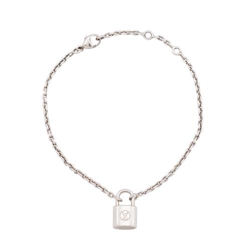 Louis Vuitton Sterling Silver Lockit Bracelet