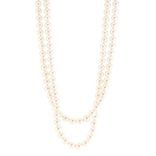Mikimoto Double Strand Pearl Necklace