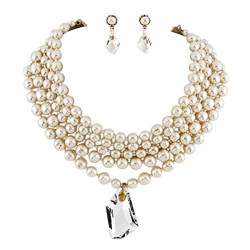Miriam Haskell Necklace & Earring Set
