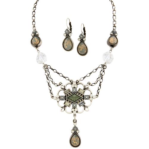 Myka Vintage Inspired Necklace & Earring Set