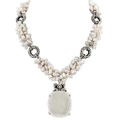Stephen Dweck Pearl Cluster Necklace